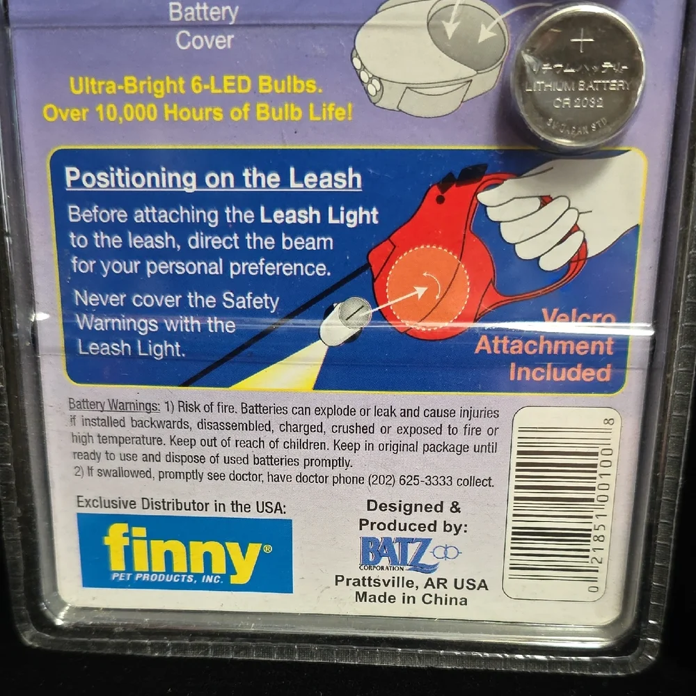 Leash Light / Battery‎ Powered, NIP 2 Of 2